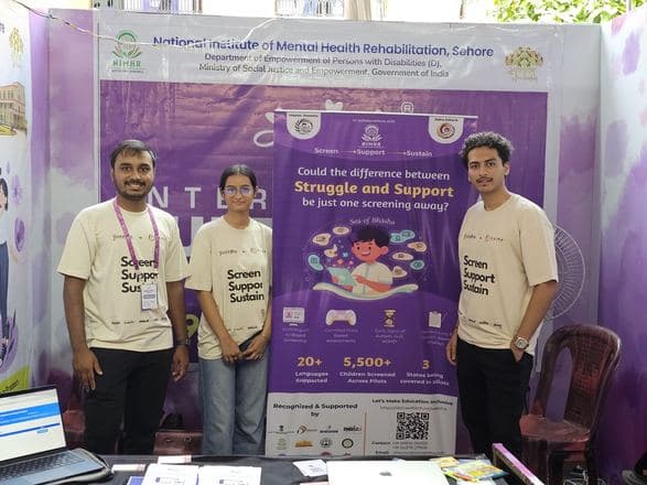 The Daira team at their Purple Fest Goa 2025 booth