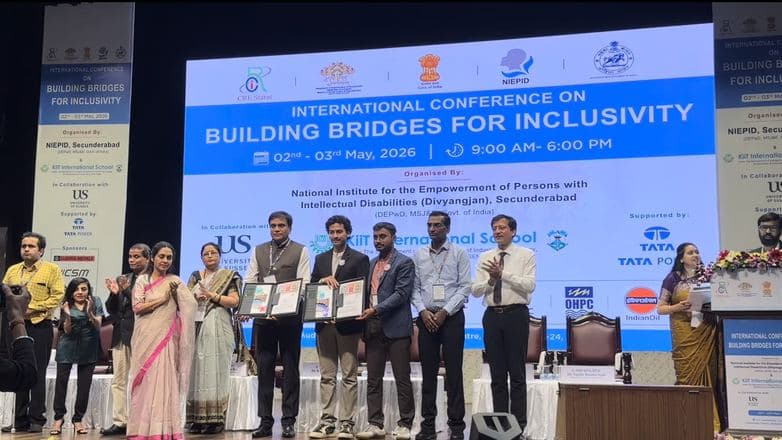 Signing an MoU with NIEPID at the Building Bridges for Inclusivity conference